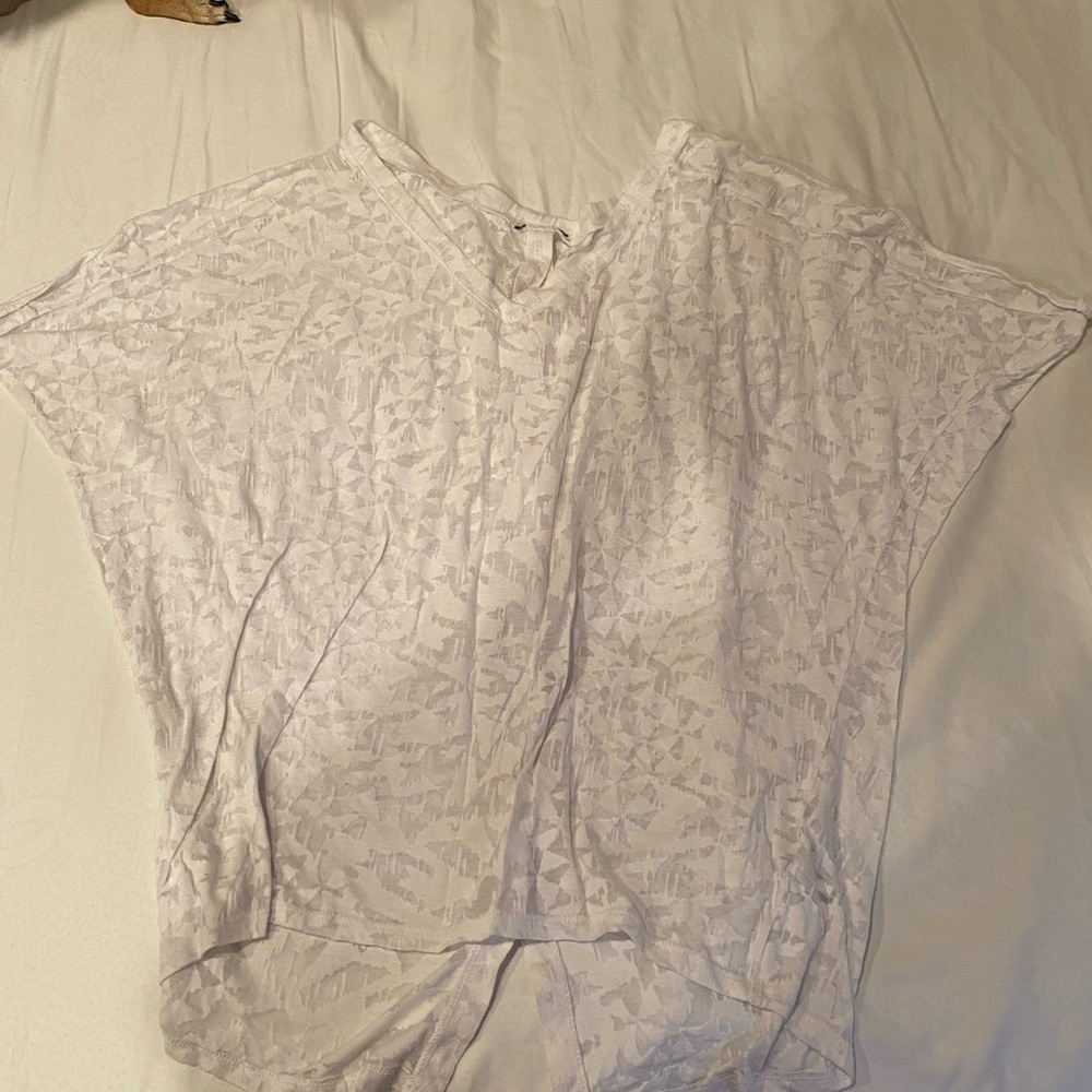 White shirt with back buttons